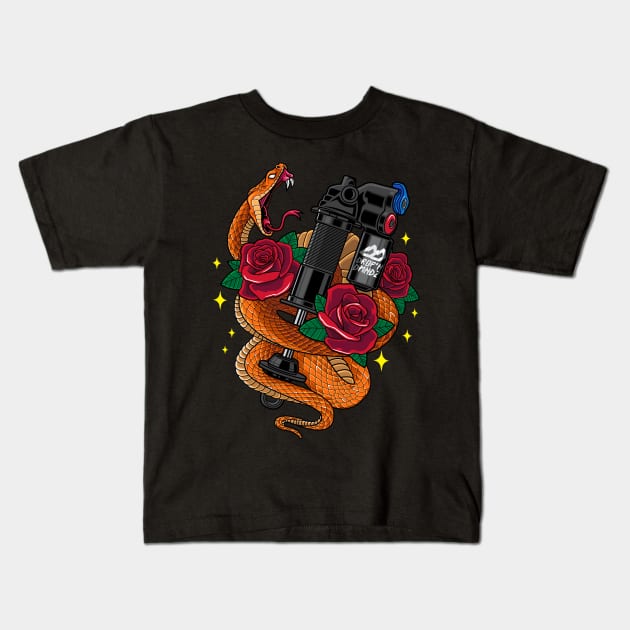 Snake Coil Kids T-Shirt by DropnDiamondz